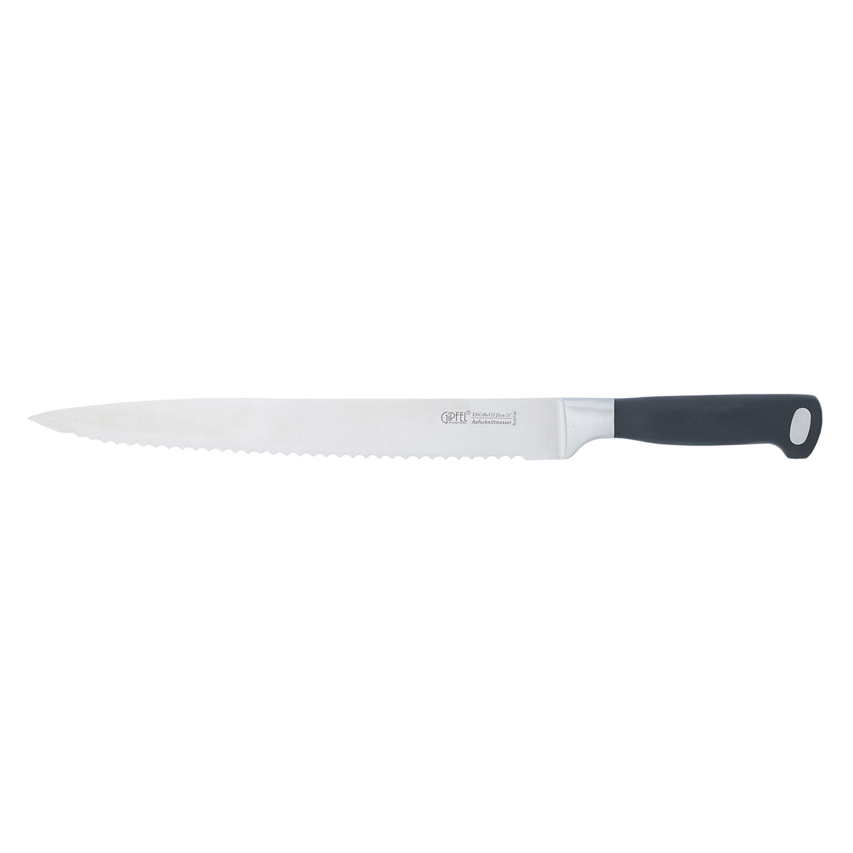 картинка 6766 GIPFEL Нож разделочный с зубчатой кромкой PROFESSIONAL LINE 26 см от магазина Gipfel