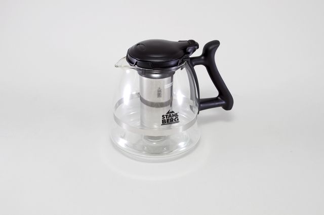 картинка 7222-S STAHLBERG Стеклянный заварочный чайник с фильтром 1,5 л (термостойкое стекло, пластик, нерж.сталь) от магазина Gipfel